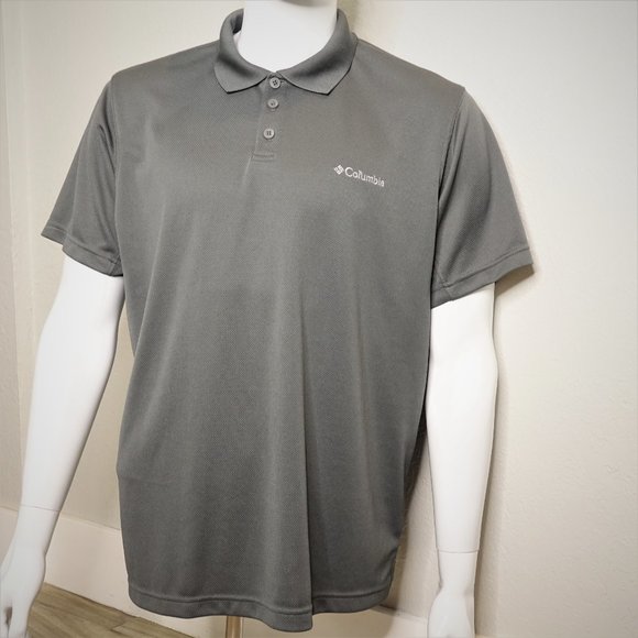 Columbia Other - Columbia Omni Shade Mens Polo Shirt Gray Sz Large